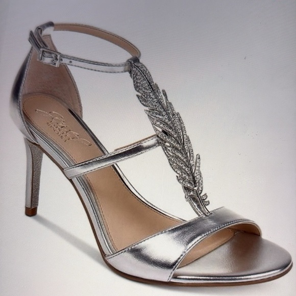 Jewel Badgley Mischka Kalama Heels 8 - Picture 1 of 12